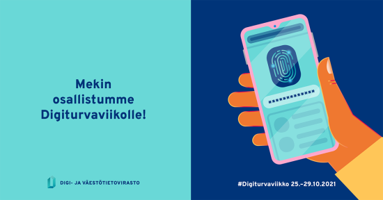 Digiturvaviikko 25.–29.10: kehitä arjen digiturvataitojasi