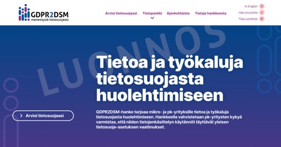 Tietosuojatyökalun kehittäminen pk-yritysten kanssa jatkuu