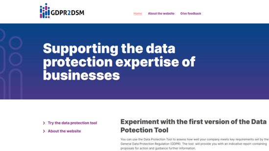 A new tool to help SME business owners in self-assessment of their data protection practices