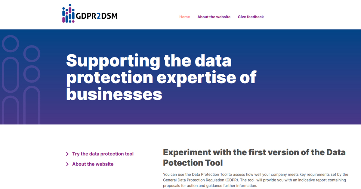 A new tool to help SME business owners to assess their data protection practices