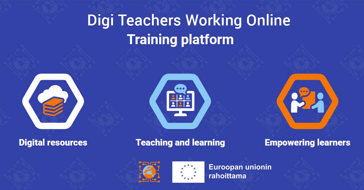 Digi Teachers -pilottikoulutuksessa eurooppalaisille opettajille digitaitoja ja työkaluja opetukseen