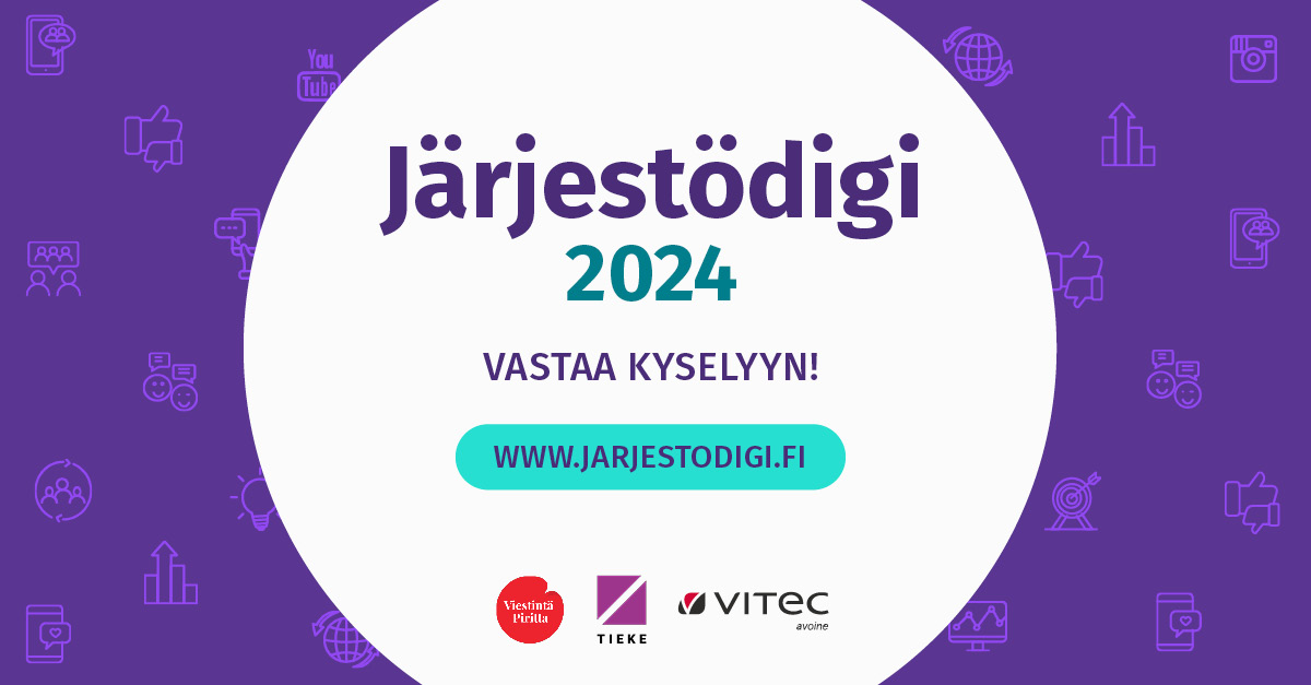 Järjestödigi-kartoitus on avoinna vastattavaksi