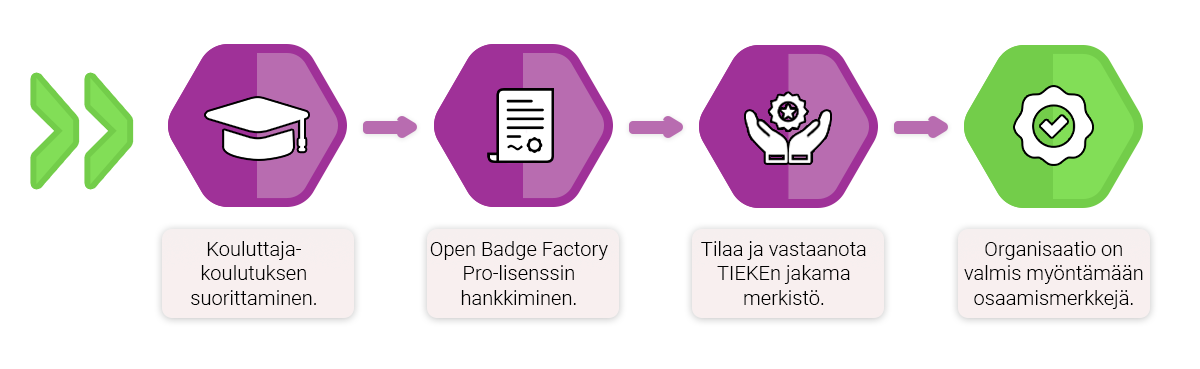 Osaamismerkkiprosessi merkkien myöntäjän näkökulmasta