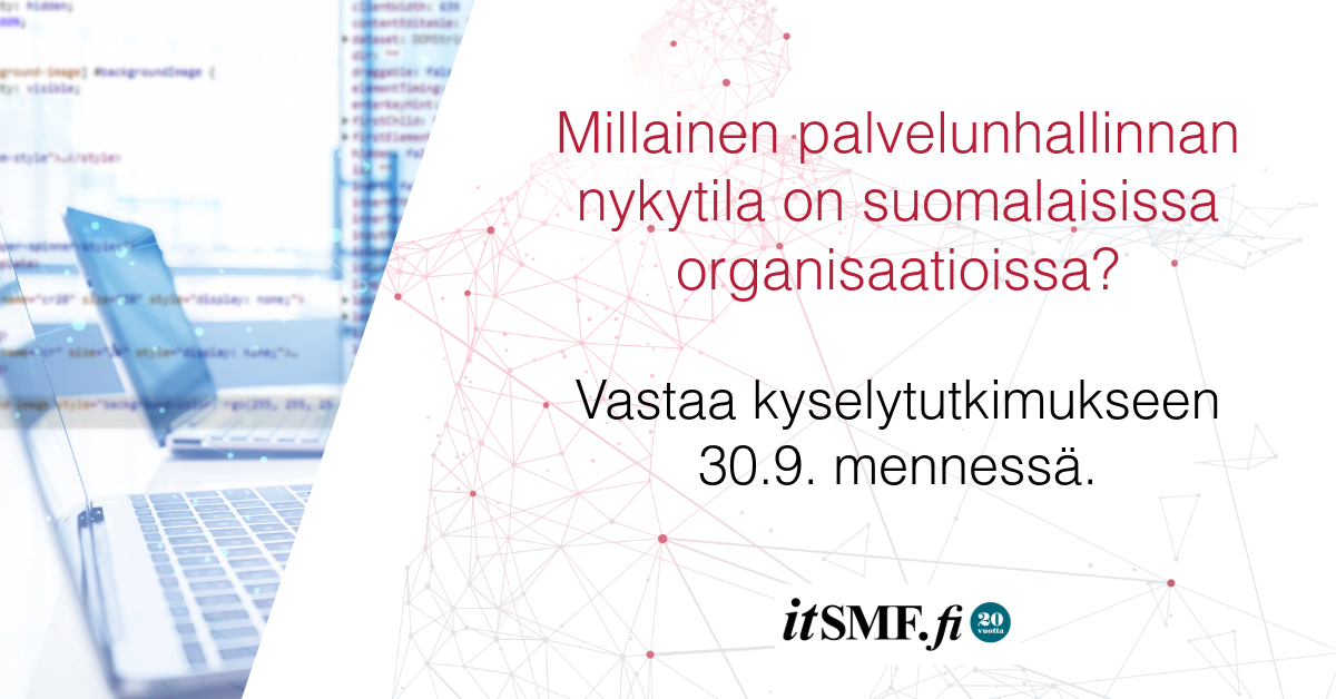 Vastaa 30.9. mennessä: Valtakunnallinen tutkimus selvittää palvelunhallinnan nykytilaa Suomessa
