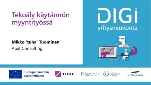 Tekoäly käytännön myyntityössä - Digiyritysneuvojaverkoston tapaaminen, 052024