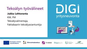 Tekoälyn työkalut – fiksut valinnat pk-yrityksille, Digiyritysneuvojien verkoston webinaari 2/2026