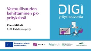 Vastuullisuuden kehittäminen pk-yrityksissä – Digiyritysneuvojien verkoston webinaari 22.10.2025