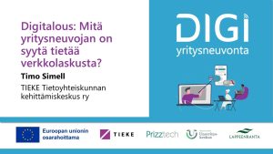 Youtube-video Mitä yritysneuvojan on syytä tietää verkkolaskusta? Digiyritysneuvojaverkoston webinaari 022025