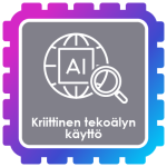 Osaamismerkkikuva: Kriittinen tekoälyn käyttö