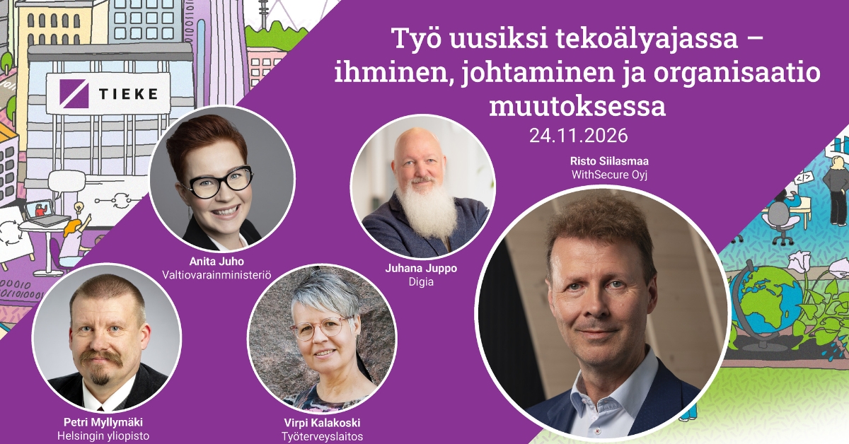 Liity TIEKEn jäseneksi nyt – saat loppuvuoden veloituksetta ja paikan Työ uusiksi tekoälyajassa -jäsentapahtumaan 24.11.2026